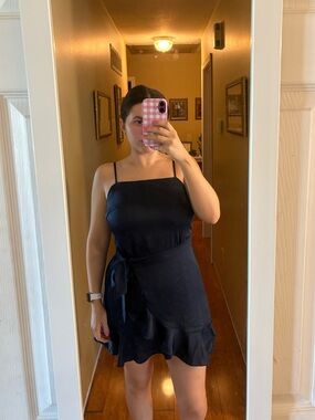 Altar’d State Navy Tie-Waist Dress